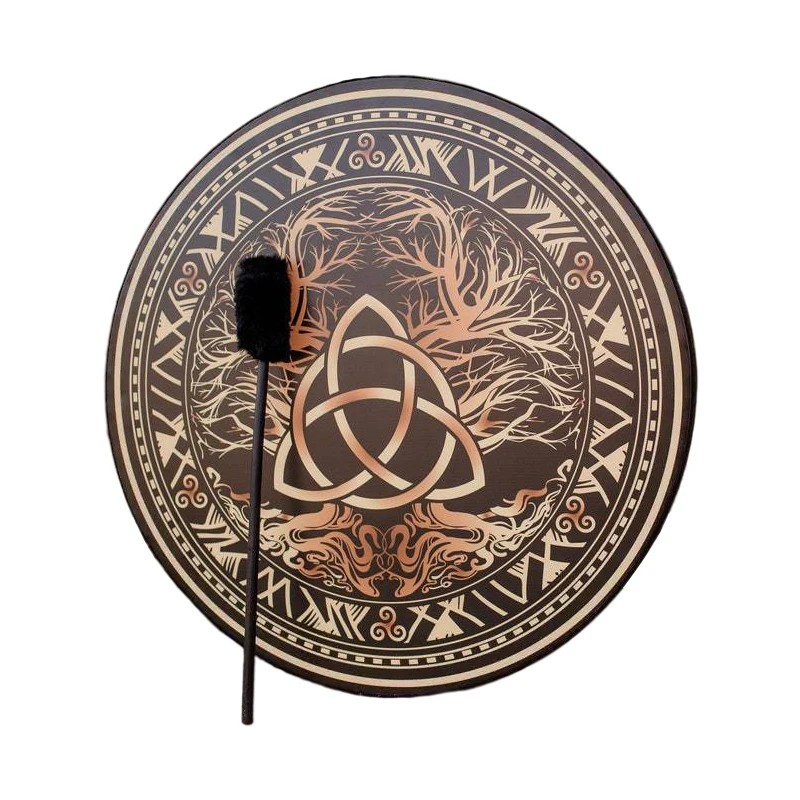 Musical Instrument Tambourine - 샤먼 셀틱 드럼 빈티지 해적 악기,
