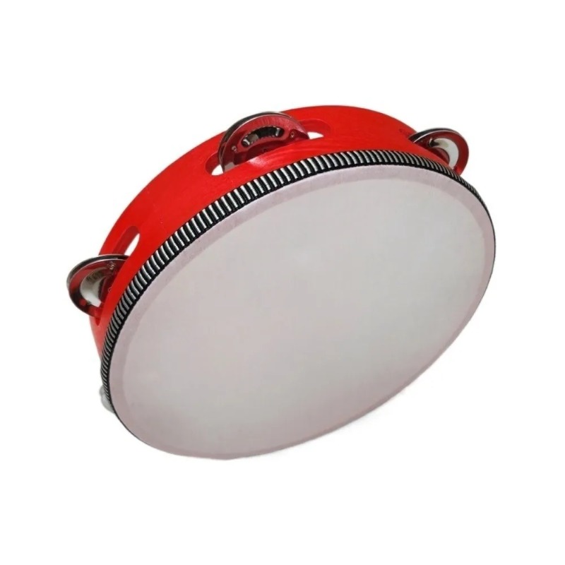 Musical Instrument Tambourine - 4/6/8/10인치 휴대용 금속 징글 나무 탬버린