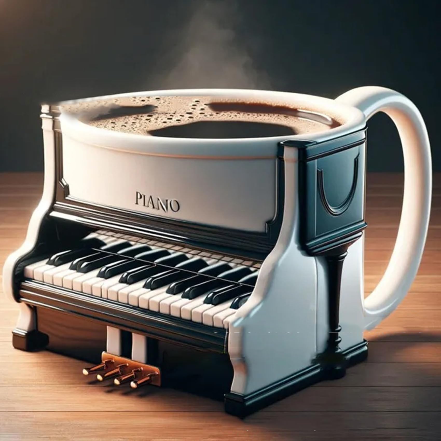 Musical Instrument Like Piano - 참신한 악기 커피 머그잔, 독특한 노트