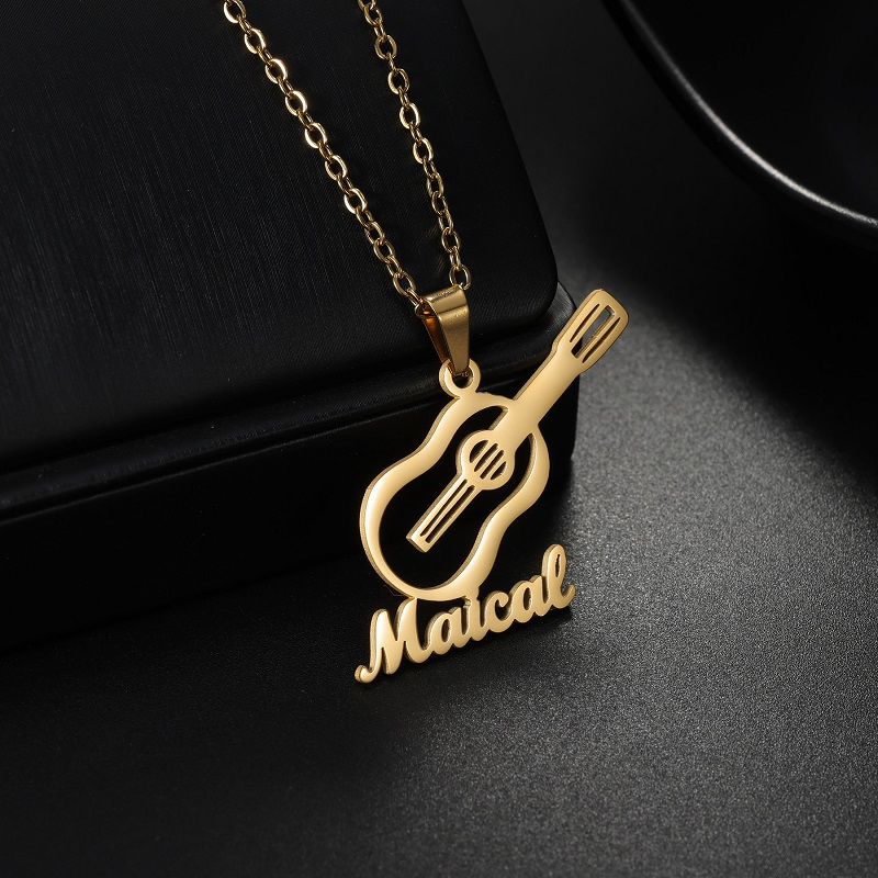 Musical Instrument Name - 새로운 맞춤 이름 악기 펜던트 목걸이