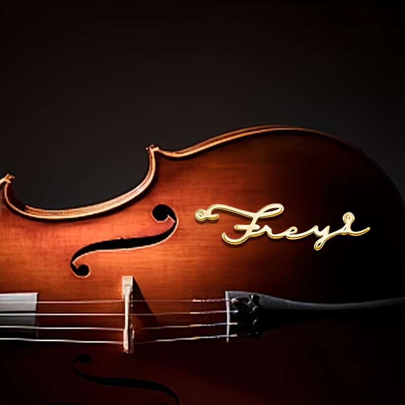 Musical Instrument Name - [맞춤형] 이름이 새겨진 장식용 명판, 기타,