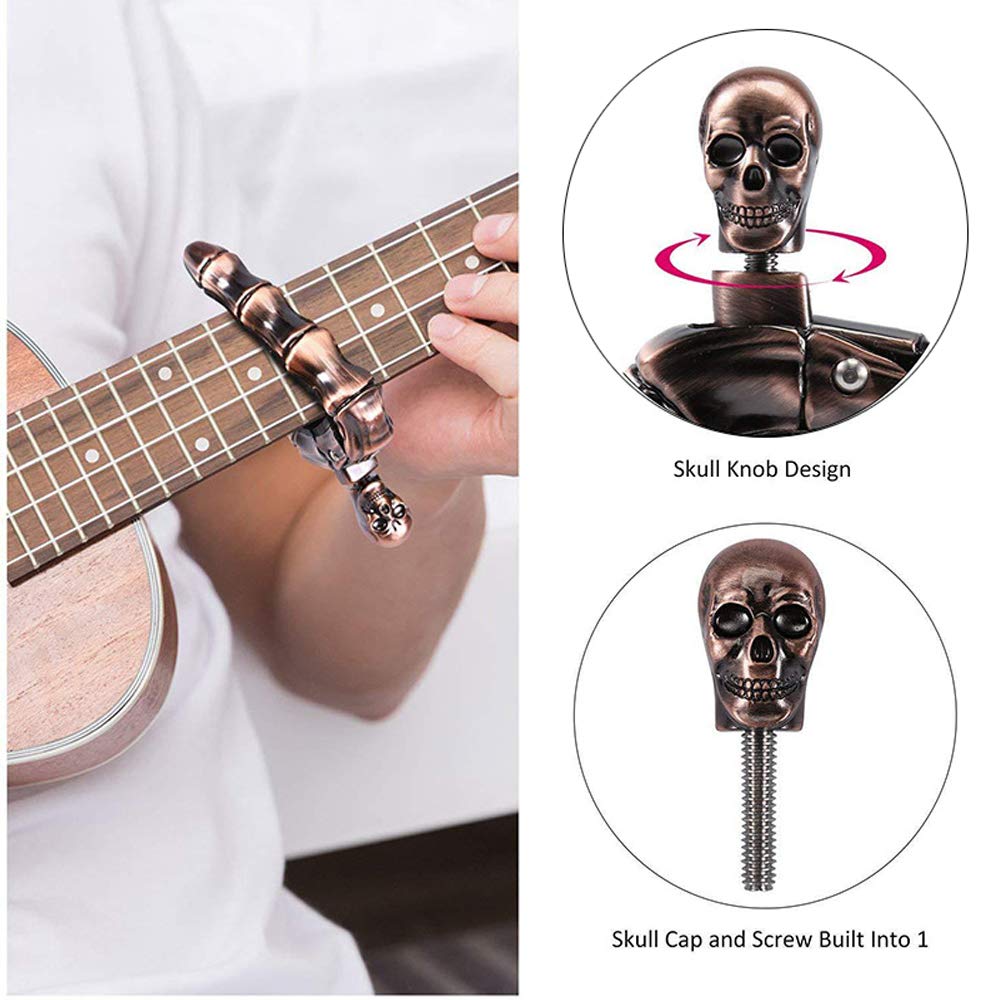 어쿠스틱 및 일렉트릭 기타용 기타 카포 스컬 카포, 뱅 - Musical Instrument Banjo 리뷰 및 가격