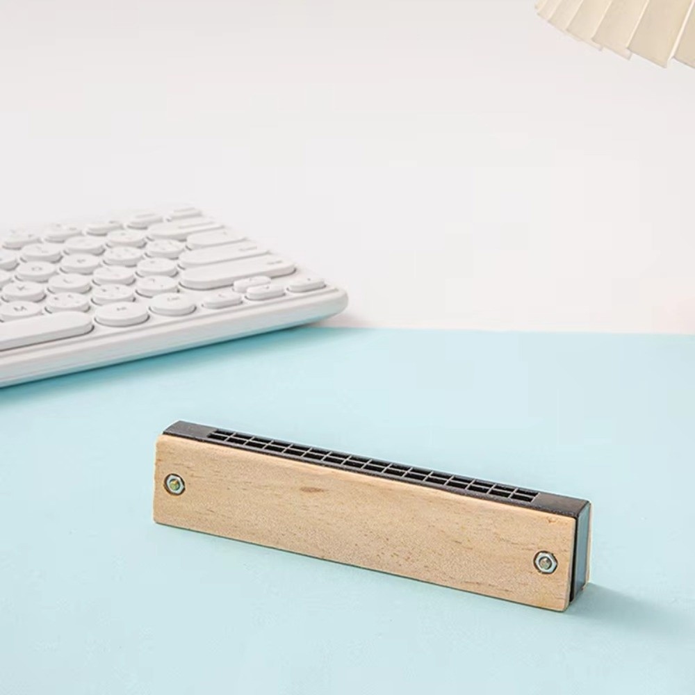 창의적인 DIY 작은 하모니카 흰색 원목 부드러운 가장 - Musical Instrument Melodica 리뷰 및 가격