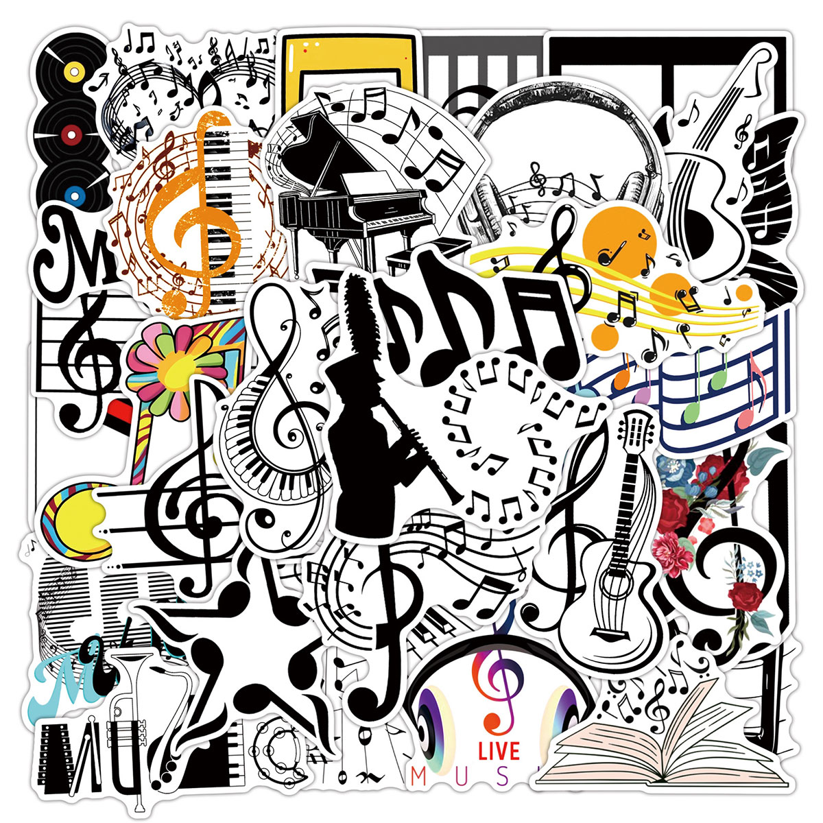 음악 노트, 피아노, 기타, 악기 요소가 포함된 50개 - Musical Instrument Tabla 리뷰 및 가격