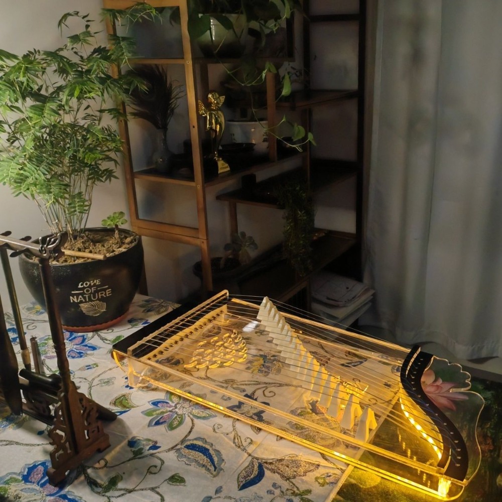 16 현 Guzheng 초보자 연습 치유 야광 투명 미 - Musical Instrument Oud 리뷰 및 가격
