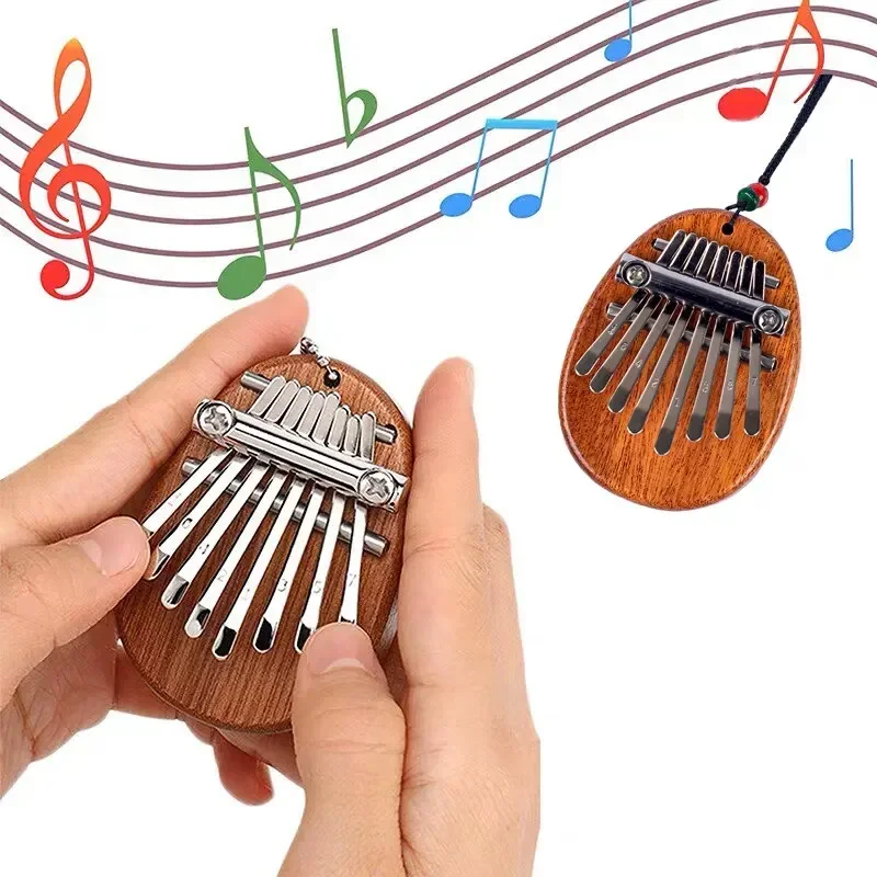 1Pcs 나무 미니 엄지 피아노 뮤지컬 8 톤 휴대용  - Musical Instrument Kalimba 리뷰 및 가격