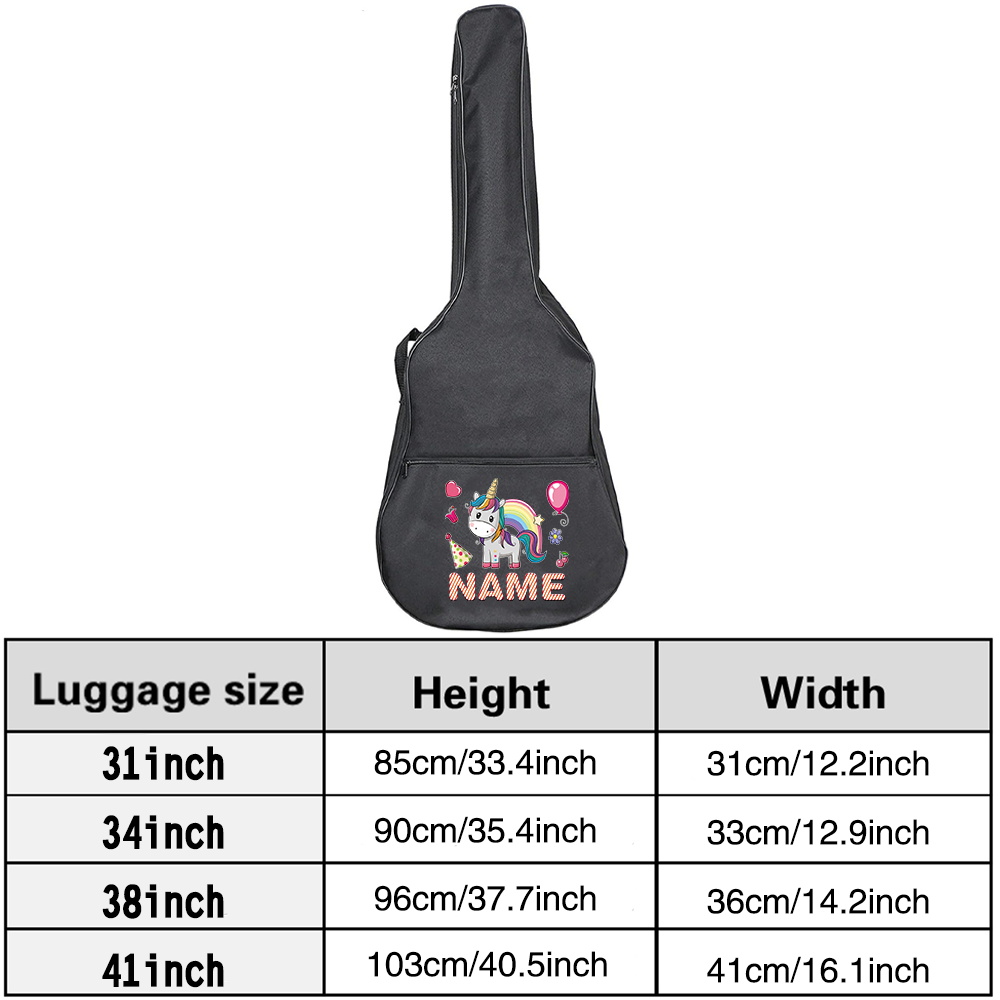 맞춤형 이름 기타 가방 36-41인치 방수 기타 케이스 - Musical Instrument Name 리뷰 및 가격