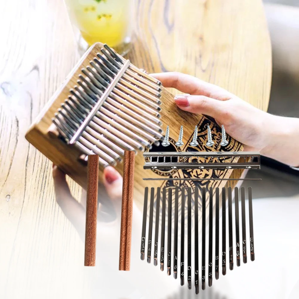 DIY 17 톤 칼림바 키 타인 세트 Mbira 엄지  - Musical Instrument Kalimba 리뷰 및 가격