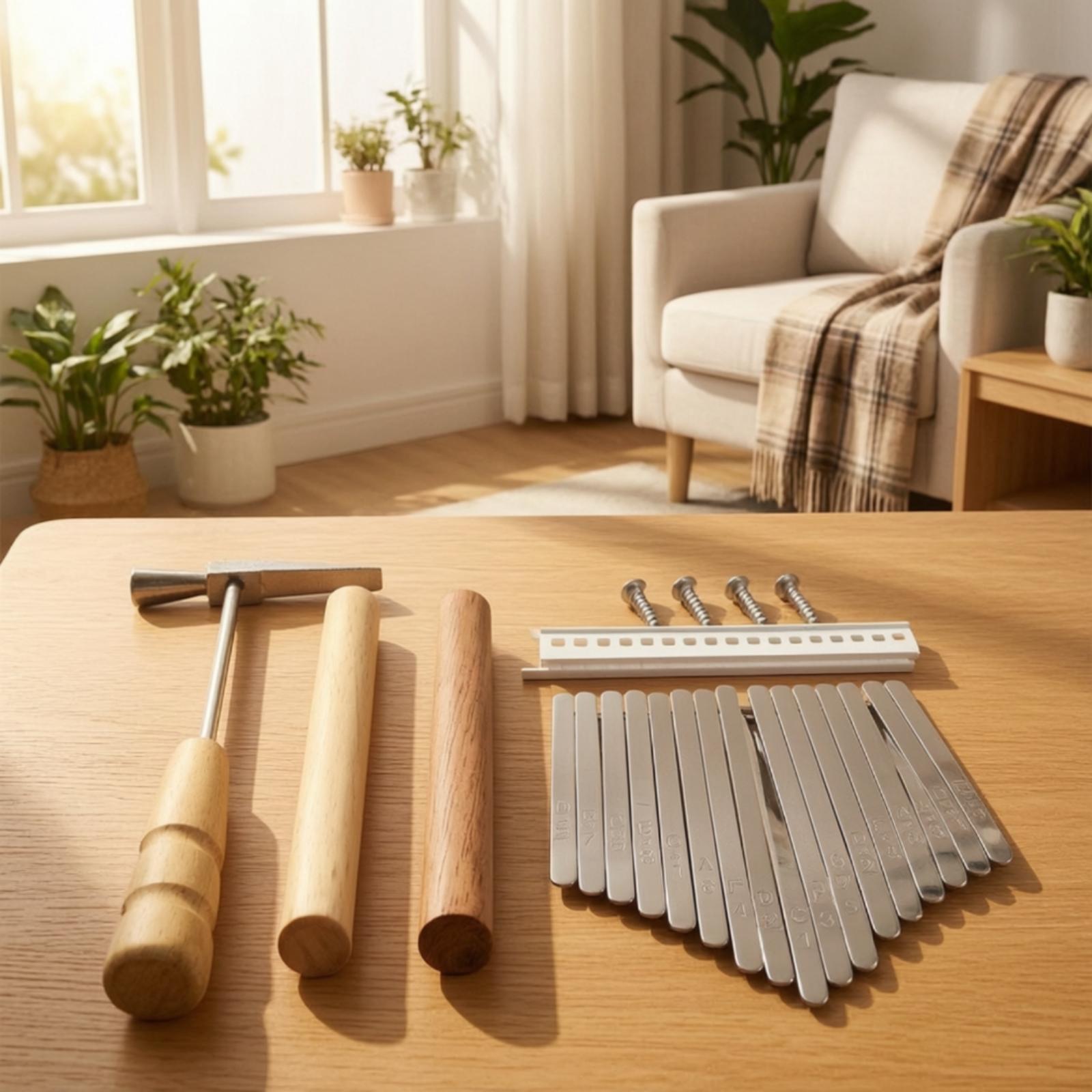 DIY 칼림바 엄지 피아노 17키 실버 메탈 튜닝 렌치 - Musical Instrument Kalimba 리뷰 및 가격