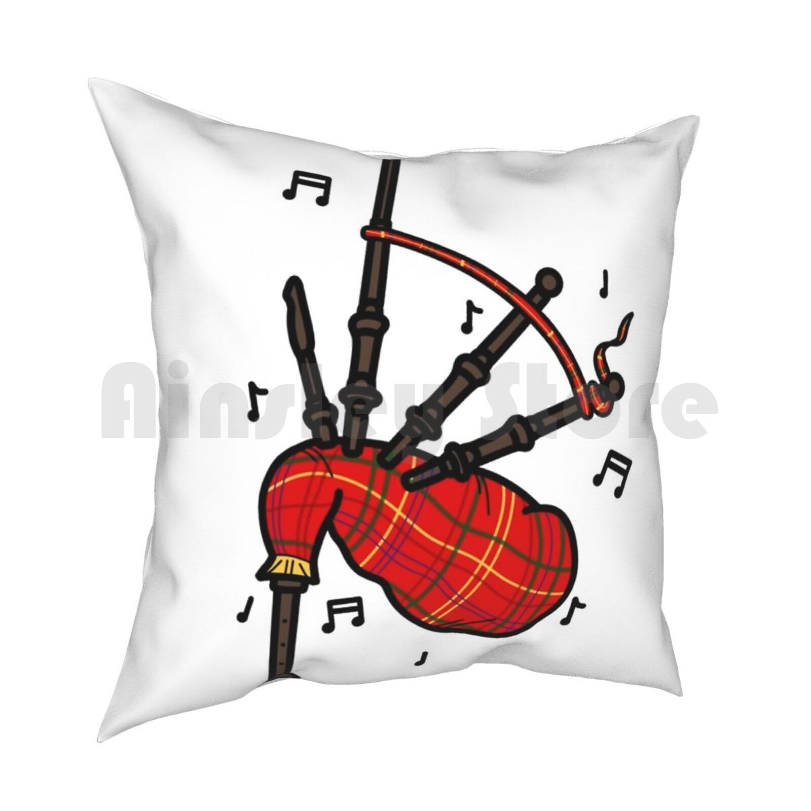 백파이프 베개 커버 프린트 홈 소프트 쿠션 백파이프 음 - Musical Instrument In Scotland 리뷰 및 가격