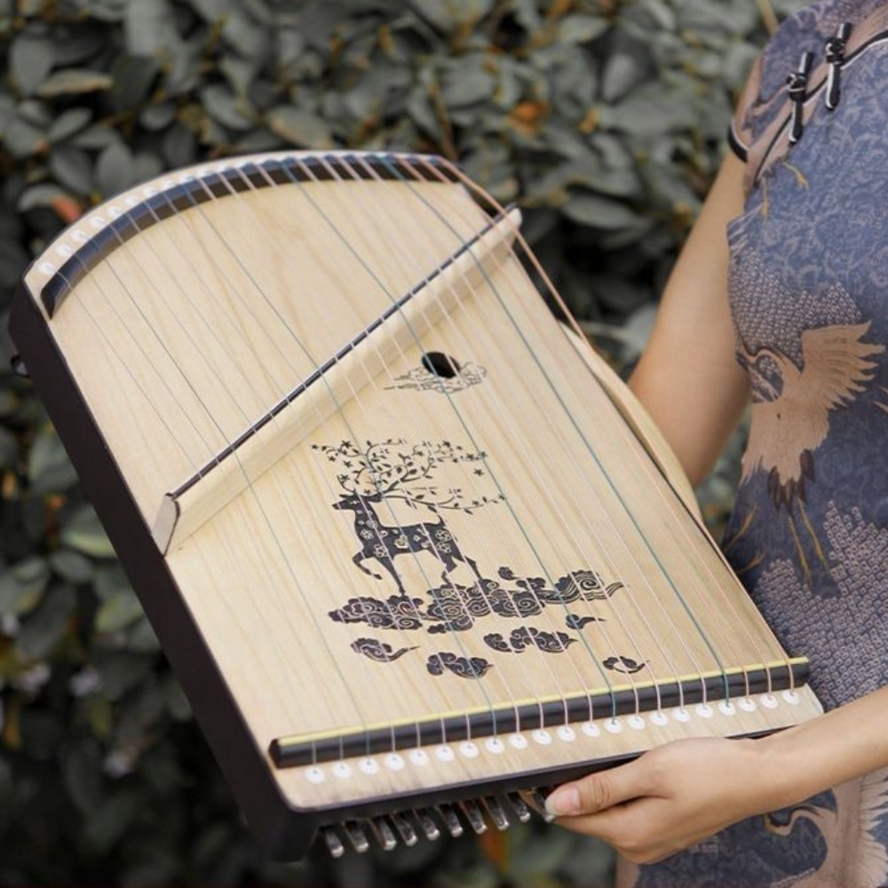 나무 21 현 미니 Guzheng 전문 손가락 기술 훈 - Musical Instrument Oud 리뷰 및 가격