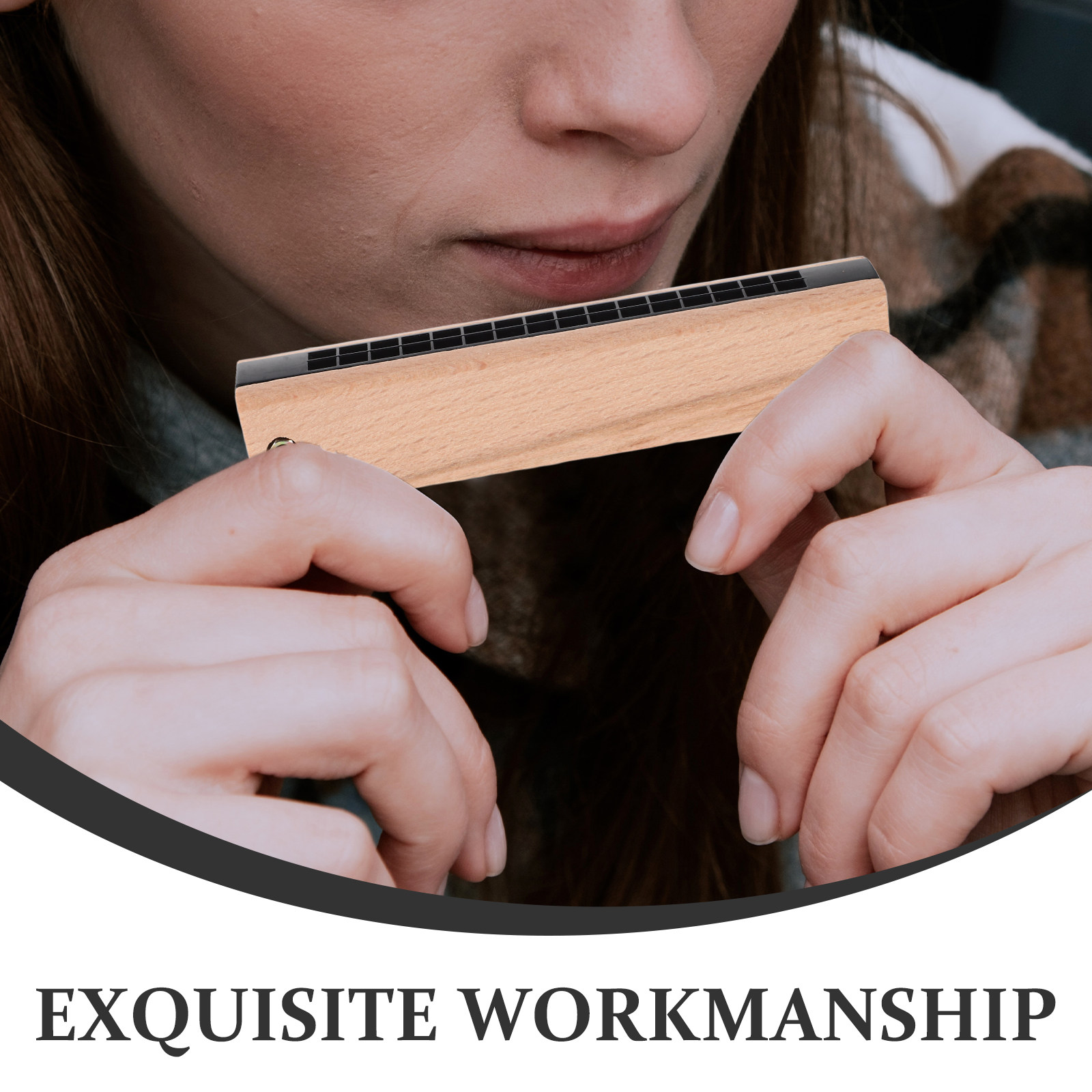 어린이용 친환경 나무 하모니카 3개 세트, 16홀 이중 - Musical Instrument Family 리뷰 및 가격