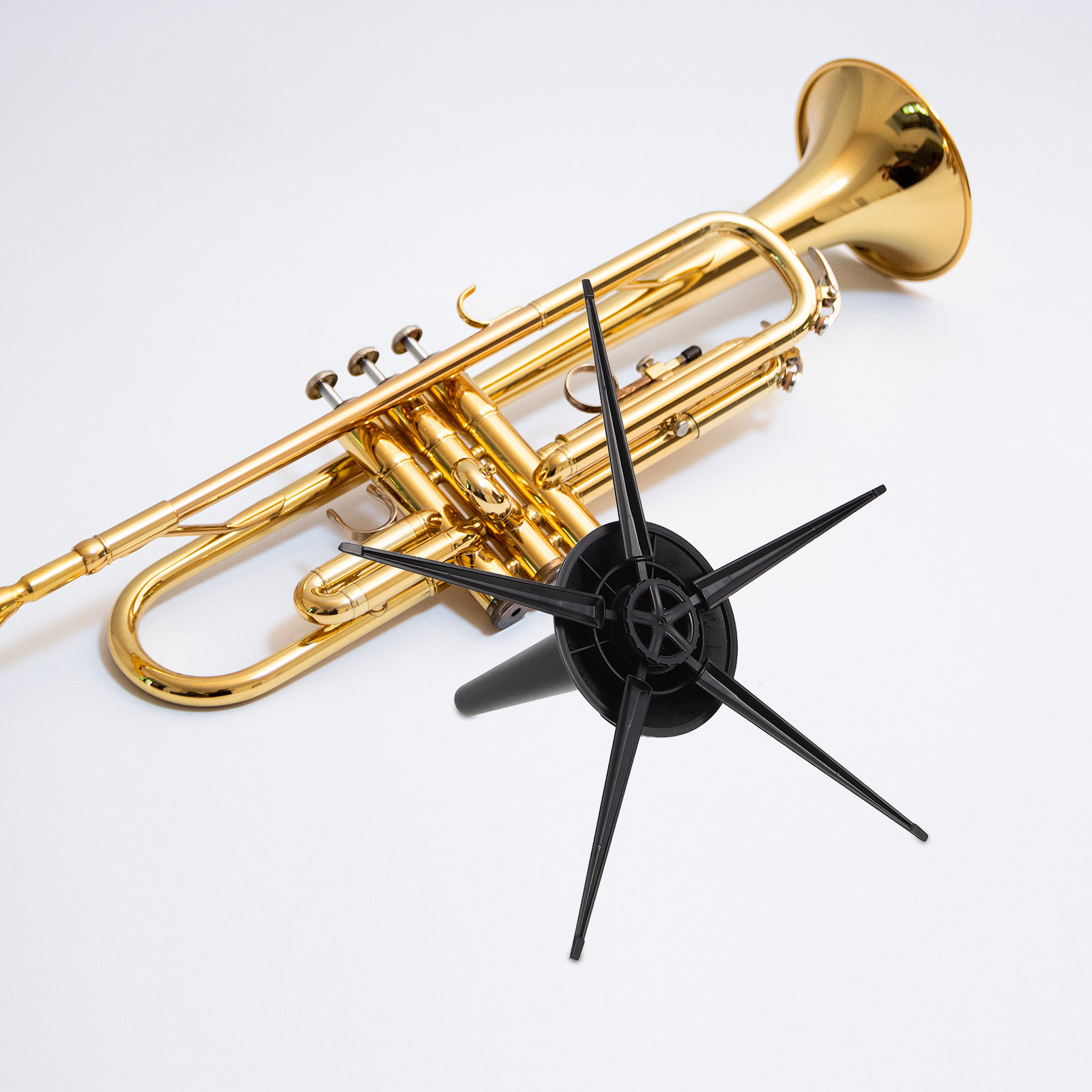 휴대용 트럼펫 스탠드 접이식 5각 다리 분리형 금속 홀 - Musical Instrument Accessories 리뷰 및 가격