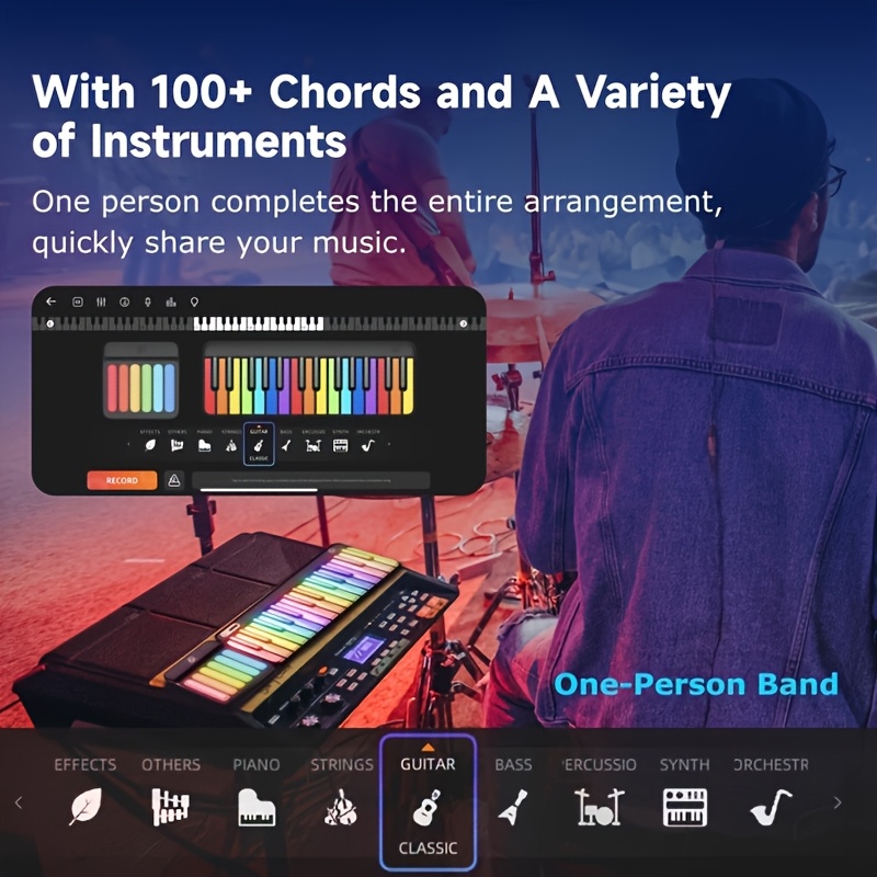 세련된 LED 백라이트 팝업피아노 스마트 디지털 피아노 - Musical Instrument Tabla 리뷰 및 가격